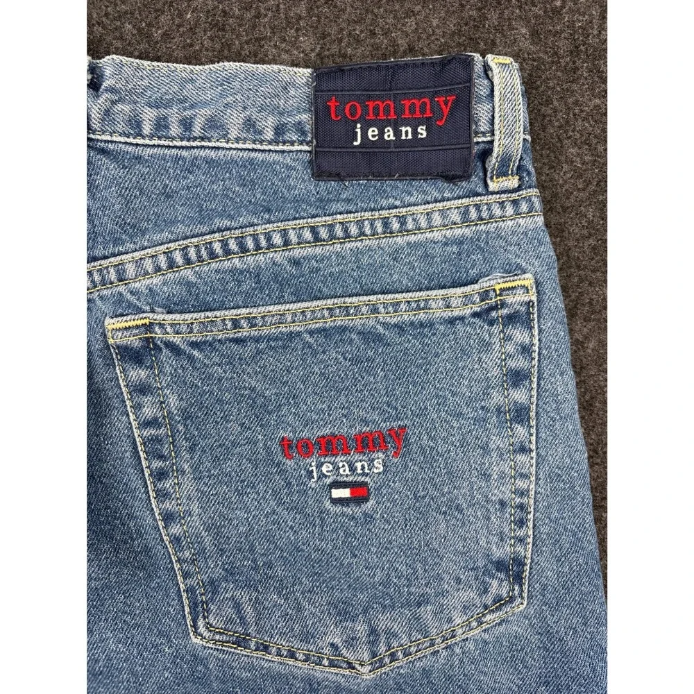 Tommy Hilfiger Tommy Jeans Relaxed Fit Straight Leg Denim Blue Mens 11/30 T901